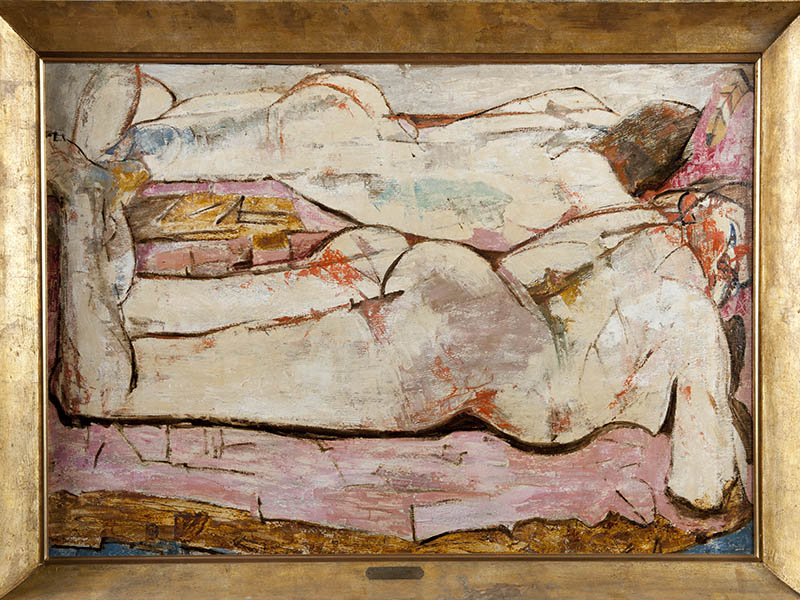 Fausto Pirandello Nudo allo specchio